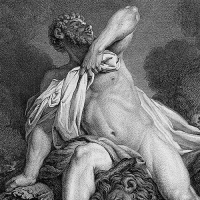 Hercule sur le bûcher - d’après Charles Michel Ange Challe
