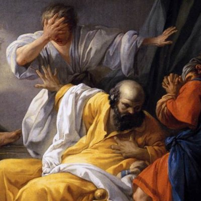La mort de Socrate - Jacques-Philippe-Joseph de Saint-Quentin
