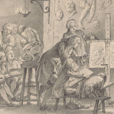 L’étude du dessin - Charles Nicolas Cochin le Jeune