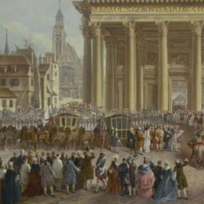 Cérémonie de la première pierre de la nouvelle église de Ste Geneviève - Demachy