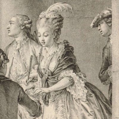 Les Précautions (Hist. des mœurs & du cost.) - Martini d’après Moreau le Jeune