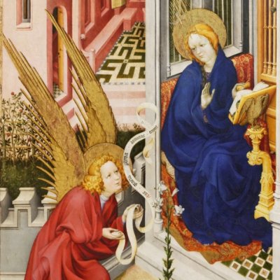 Annonciation et Visitation (Retable de la Chartreuse de Champmol) - Melchior Broederlam