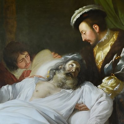 Léonard de Vinci mourant dans les bras de François Ier - Guillaume Ménageot