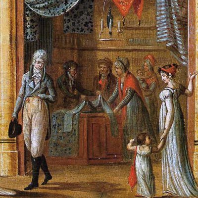 La galerie du Palais-Royal en 1798 - Philibert Louis Debucourt