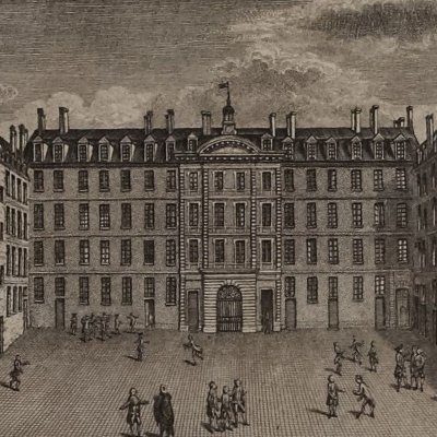 Cour et façade du collège d’Harcourt - François-Nicolas Martinet