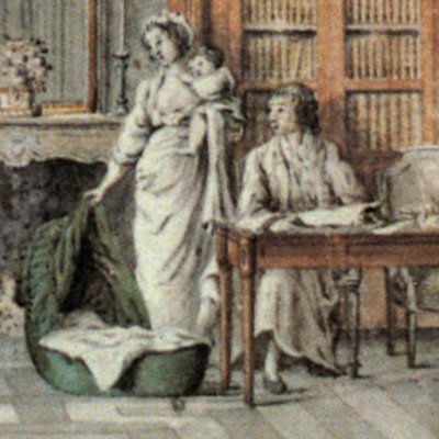 L’intérieur d’un amateur d'Hubert Robert