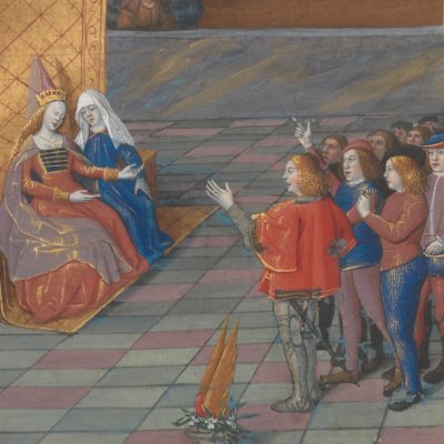Pitié exhorte Merci à aimer (Livre du Cœur d’Amour épris, fr24399)