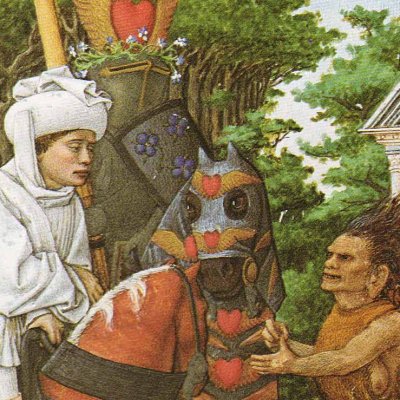 Désir demande l’hospitalité à Jalousie (Livre du Cœur d’Amour épris) - B. d’Eyck