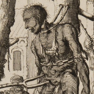David et Levina, Mennonites, brûlés à Gand en 1554 (Luyken, Théâtre des Martyrs)