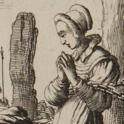 Maria & Ursula van Beckum au bûcher, Deventer,1544 (Luyken, Théâtre des Martyrs)