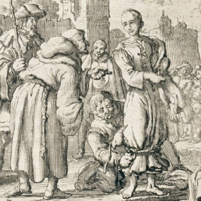 Marie de Montjoie, anabaptiste, noyée en 1552 (Luyken, Théâtre des Martyrs)