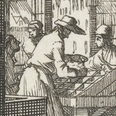 L’imprimeur (De boeckdrucker, Livre des métiers, 1694) - Luyken