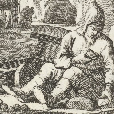 Le mineur (De Bergwercker, Livre des métiers, 1694) - Luyken