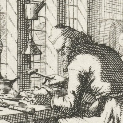 L’orfèvre (De Goudsmit, Livre des métiers, 1694) - Luyken