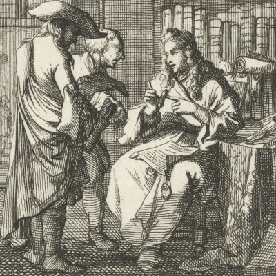 L’avocat (De Advokaat, Livre des métiers, 1694) - Luyken