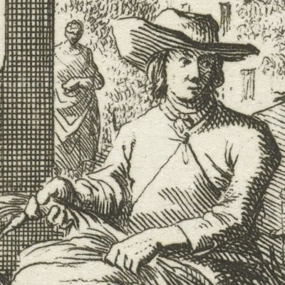 Le tamisier (De Seeve maaker, Livre des métiers, 1694) - Luyken