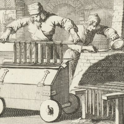 Le cirier (De Kaarsemaaker, Livre des métiers, 1694) - Luyken