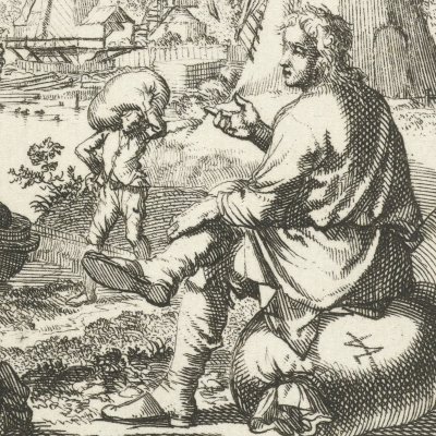 Le meunier (De Moolenaar, Livre des métiers, 1694) - Luyken