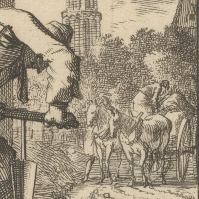 Le charron (De Waagemaaker, Livre des métiers, 1694) - Luyken