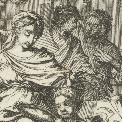 Frontispice allégorique (Livre des métiers, 1694) - Luyken