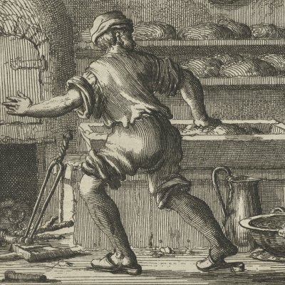 Arrestation du boulanger Augustijn, Beverwijk 1556 (Luyken, Théâtre des Martyrs)