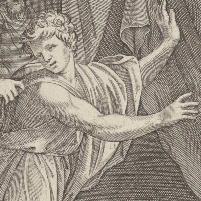 Joseph et la femme de Putiphar - M. Raimondi d’après l’atelier de Raphaël