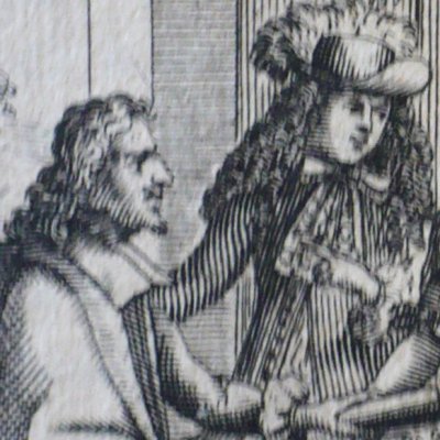 Critique de l’École des femmes, frontispice (Molière, II, 1682) - Brissart