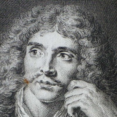 Portrait de Molière (Molière, I, 1734) - Lépicié d’après Coypel