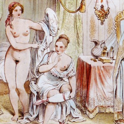 Lucrezia & sa sœur Angelica (Mémoires de Casanova, fig 7) - d’après Julius Nisle