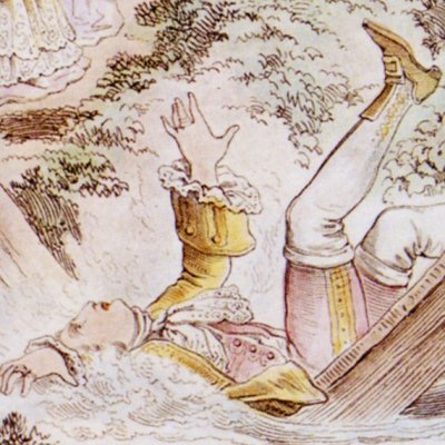 Casanova dans la boue (Mémoires de Casanova, fig. 19) - d’après Julius Nisle
