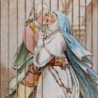 M.M. au parloir (Mémoires de Casanova, fig. 27) - d’après Julius Nisle