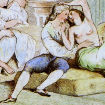Le syndic et ses 3 belles (Mémoires de Casanova, fig. 39) - d’après Julius Nisle