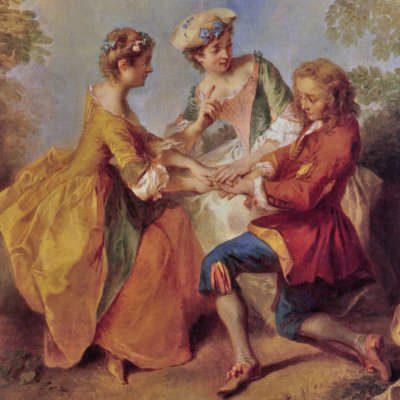 Le jeu du Pied-de-Bœuf - Nicolas Lancret