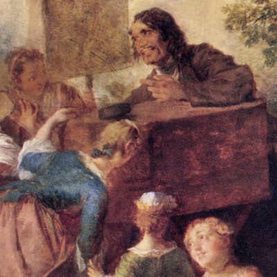 Le montreur de lanterne magique - Nicolas Lancret