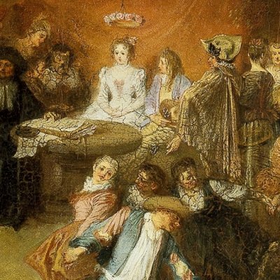 Le contrat de mariage - Watteau