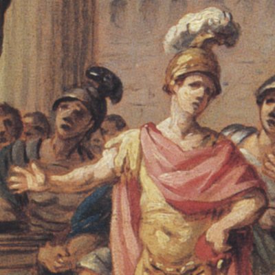 César, débarquant à Cadix… (esquisse d’Arras) - Vien