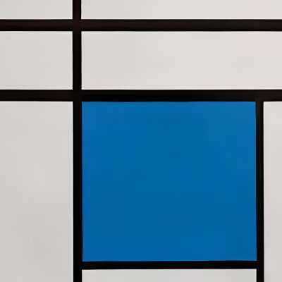 Composition avec du bleu - Mondrian