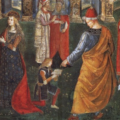 Dispute de Catherine d’Alexandrie contre les philosophes… - Pinturicchio
