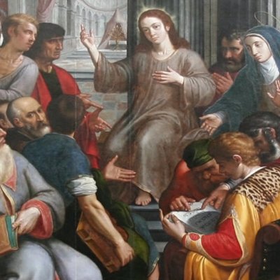 Jésus parmi les docteurs - Frans I Francken