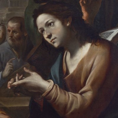 Dispute du Christ avec les docteurs - Gregorio Preti