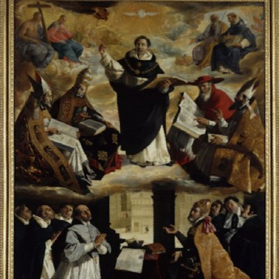 Apothéose de Thomas d’Aquin (partie supérieure) - Zurbarán