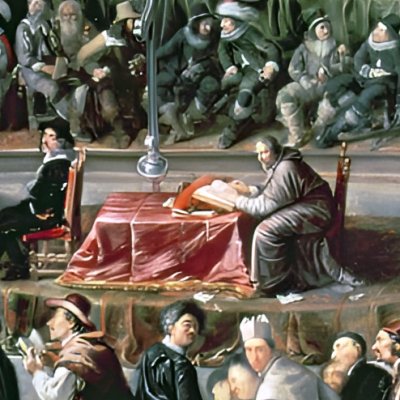 Procès de Galilée devant l’Inquisition en 1633 - anonyme italien du XVIIe siècle