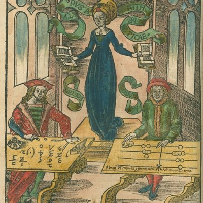 Typus Arithmeticæ (Gregor Reisch, Margarita philosophica nova, Strasbourg, 1508)