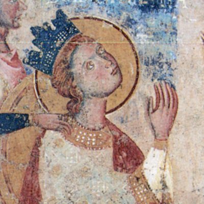 La dispute de sainte Catherine (Histoires de sainte Catherine, Ecole romaine)
