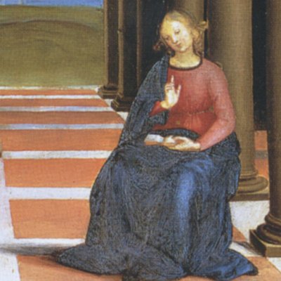 Annonciation (prédelle du retable du Couronnement de la Vierge) - Raphaël