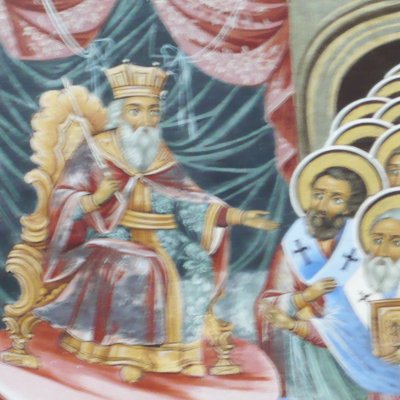 Le 1er concile de Constantinople ? (Rila, Église de la Nativité) - D. Zograf