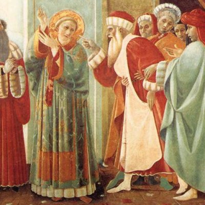 Dispute de saint Étienne avec les Juifs - Paolo Uccello