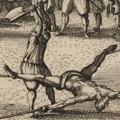 Supplice de Ravaillac en place de Grève le 27 mai 1610 - Hogenberg