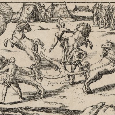 Attentat et supplice de Jacques Clément en 1589 - Hogenberg