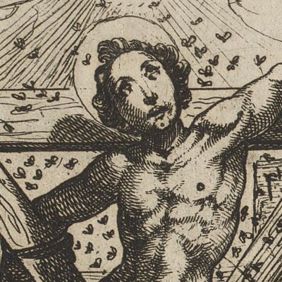 Enduit de miel (Tratt. de gli instr. di martirio, 1591) - G. Guerra